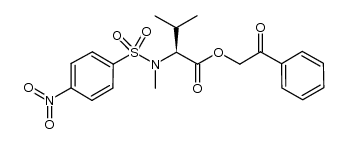N-methyl-N-nosyl-L-valine phenacyl ester Structure