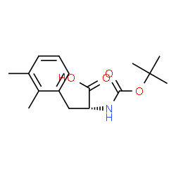 (R)-2-((叔丁氧基羰基)氨基)-3-(2,3-二甲基苯基)丙酸结构式