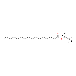 棕榈酸乙酯-d5结构式