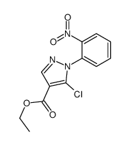 5-氯-1-(2-硝基苯基)-1H-吡唑-4-羧酸乙酯结构式