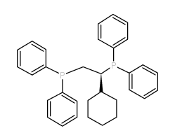 (s)-1,2-bis(diphenylphosphino)cyclohexylethane结构式