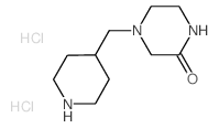 4-(4-Piperidinylmethyl)-2-piperazinone dihydrochloride Structure