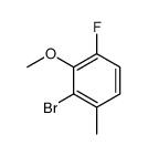 2-Bromo-4-fluoro-3-methoxy-1-methylbenzene Structure