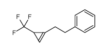 {2-[3-(Trifluoromethyl)-1-cyclopropen-1-yl]ethyl}benzene Structure