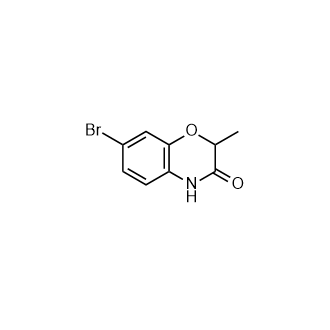 7-溴-2-甲基-2H-苯并[b][1,4]噁嗪-3(4H)-酮结构式