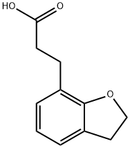 3-(2,3-二氢苯并呋喃-7-基)丙酸结构式