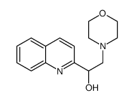 2-morpholin-4-yl-1-quinolin-2-ylethanol结构式