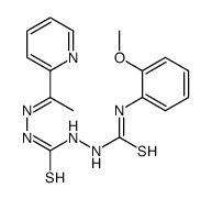 1-(2-methoxyphenyl)-3-[[(E)-1-pyridin-2-ylethylideneamino]carbamothioylamino]thiourea结构式