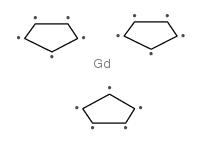 tris(cyclopentadienyl)gadolinium Structure