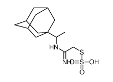 1-[1-[(1-amino-2-sulfosulfanylethylidene)amino]ethyl]adamantane结构式