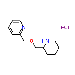 2-[(2-Piperidinylmethoxy)methyl]pyridine hydrochloride (1:1) Structure