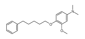 3-methoxy-N,N-dimethyl-4-(5-phenylpentoxy)aniline Structure
