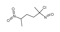 2-chloro-2-nitroso-5-nitrohexane Structure