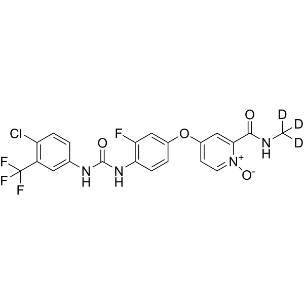 瑞格非尼 N-氧化物(M2代谢物)杂质13-d3结构式