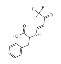 3-苯基-2-(4,4,4-三氟-3-氧代丁-1-烯基氨基)-丙酸结构式