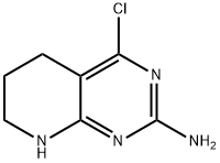 4-氯-5,6,7,8-四氢吡啶并[2,3-D]嘧啶-2-胺结构式