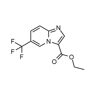 6-三氟甲基咪唑并 [1,2-a] 吡啶-3-羧酸乙酯结构式