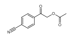 α-acetoxy-4-cyanoacetophenone结构式