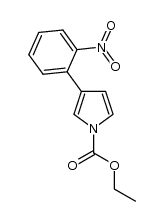 ethyl 3-(2-nitrophenyl)-1H-pyrrole-1-carboxylate结构式
