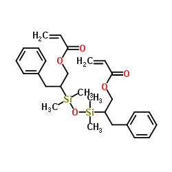 1,3-bis[(acryloxymethyl)phenethyl]tetramethyldisiloxane Structure