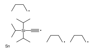 tri(propan-2-yl)-(2-tributylstannylethynyl)silane Structure