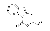 allyl 2-methyl-1H-indole-1-carboxylate结构式