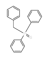 Phosphine sulfide,diphenyl(phenylmethyl)-结构式