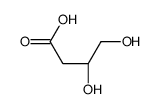 (3R)-3,4-dihydroxybutanoic acid Structure