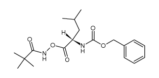 O-(N-Z-L-Leu)-pivalohydroxamsaeure结构式
