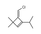 1-Isopropyl-3,3-dimethyl-4-seq-trans-chlormethylen-cyclobuten-(1) Structure