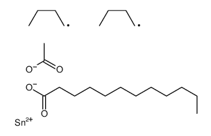 [acetyloxy(dibutyl)stannyl] dodecanoate结构式