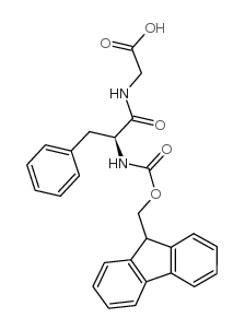 N-芴甲氧羰基-苯丙氨酰-甘氨酸结构式