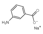 3-氨基苯甲酸钠结构式
