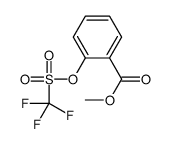 Benzoic acid, 2-[[(trifluoromethyl)sulfonyl]oxy]-, Methyl ester结构式