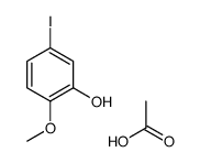 2-乙酰氧基-4-碘-1-甲氧基-苯结构式