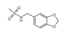 N-(3,4-methylenedioxy)benzyl-methanesulfonamide Structure