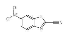 6-硝基苯并[d]噻唑-2-甲腈结构式
