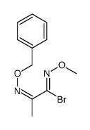 N-methoxy-2-phenylmethoxyiminopropanimidoyl bromide Structure