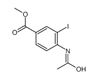 4-乙酰氨基-3-碘苯甲酸甲酯结构式
