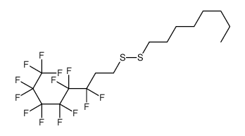 1,1,1,2,2,3,3,4,4,5,5,6,6-tridecafluoro-8-(octyldisulfanyl)octane结构式