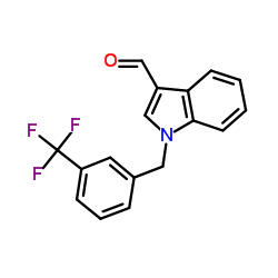 1-[3-(Trifluoromethyl)benzyl]-1H-indole-3-carbaldehyde Structure