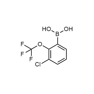 3-Chloro-2-(trifluoromethoxy)phenylboronicacid Structure