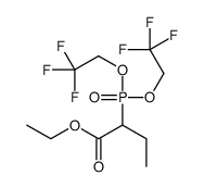 ethyl 2-[bis(2,2,2-trifluoroethoxy)phosphoryl]butanoate结构式