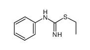 S-乙基N-苯基异硫脲结构式