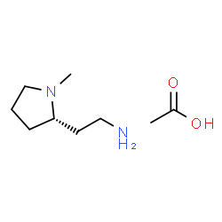 (S)-2-(1-Methylpyrrolidin-2-yl)ethanamine acetate Structure