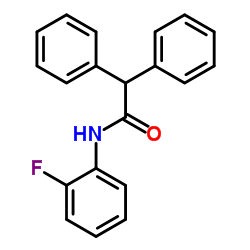 N-(2-Fluorophenyl)-2,2-diphenylacetamide Structure