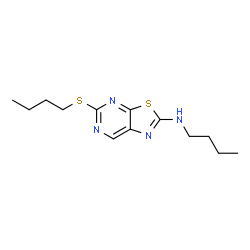 2-(Butylamino)-5-(butylthio)thiazolo[5,4-d]pyrimidine structure