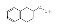 Naphthalene, 1,2,3,4-tetrahydro-2-methoxy- Structure