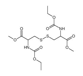 N,N'-Bis(ethoxycarbonyl)-L-cystine dimethyl ester结构式