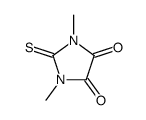 1,3-dimethyl-2-sulfanylidene-imidazolidine-4,5-dione Structure